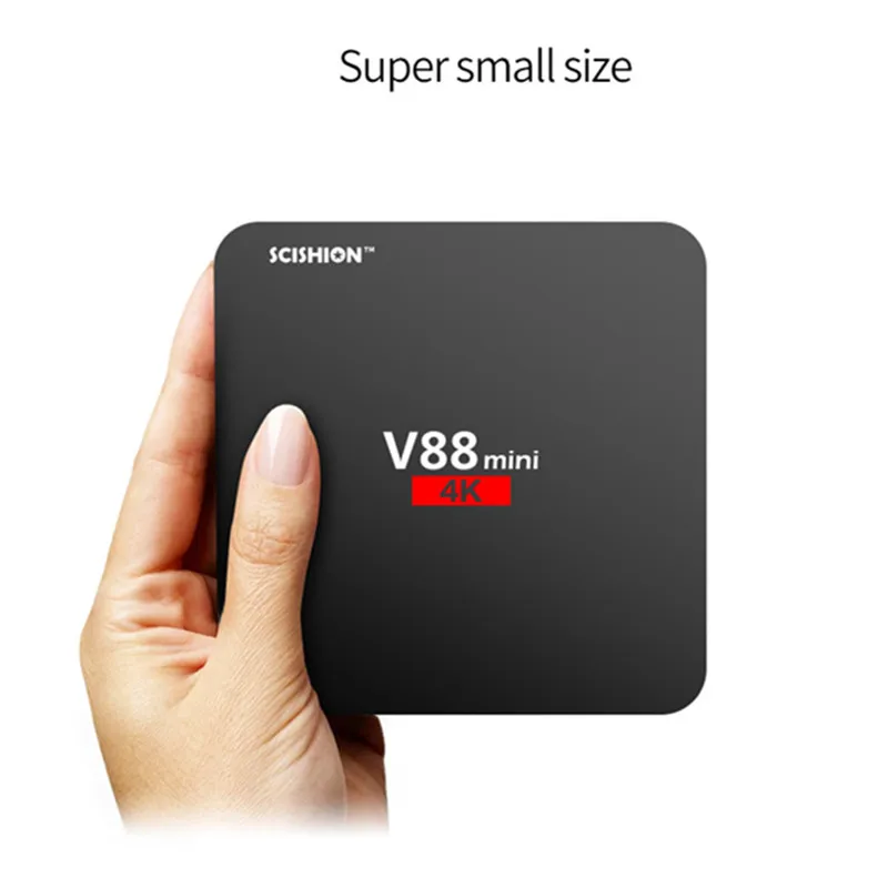 SCISHION V88 mini Smart Android 6 0 ТВ коробка 4 ядра RK3229 1 GB 8 K Set top Box H.265 32 бита Media Player |
