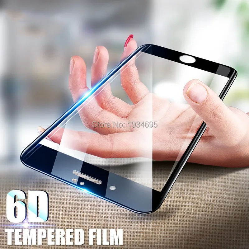 2 шт 6D Полное покрытие экрана протектор стекло для iPhone 6 6S 7 8 Plus закаленное X XR XS Max