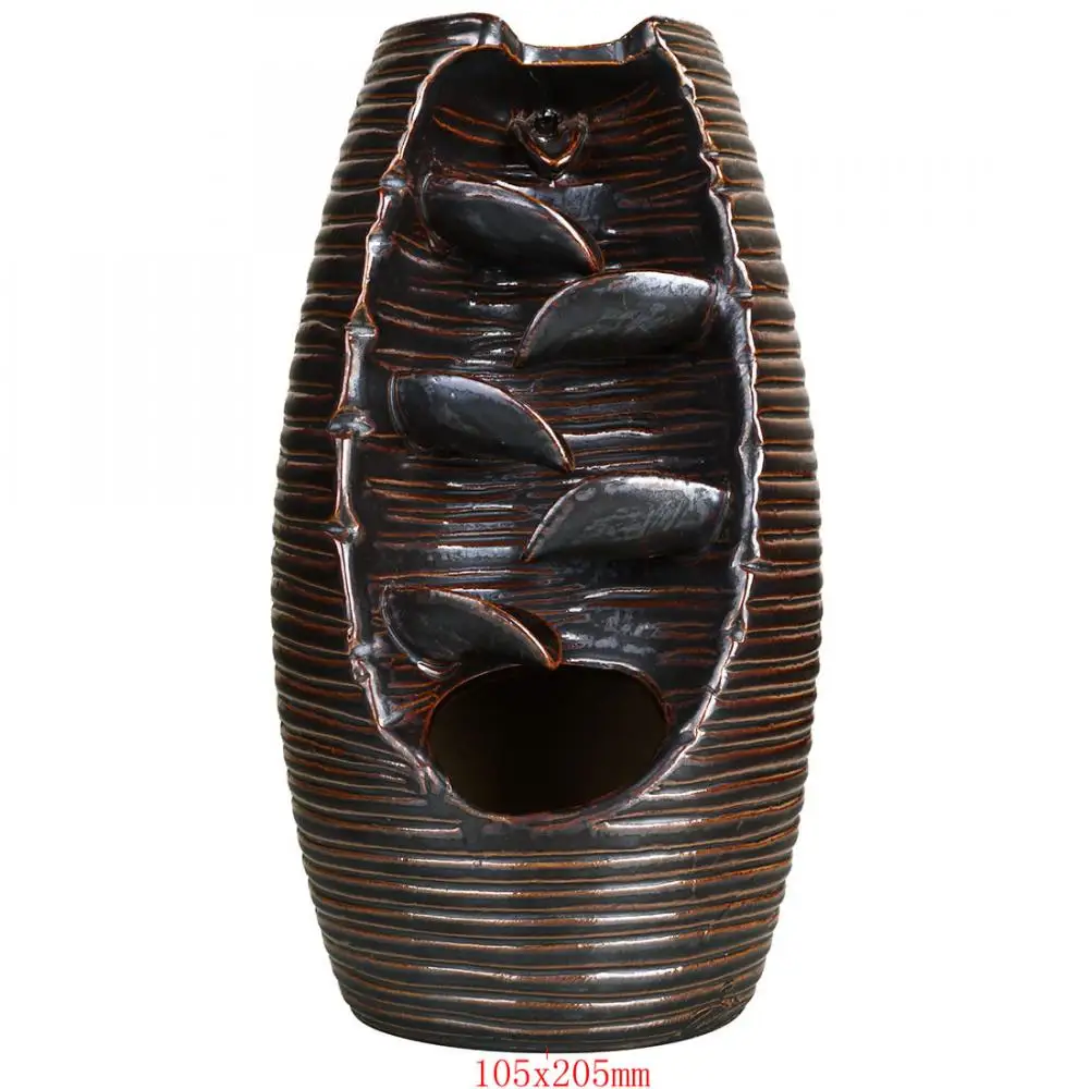 

2 Colors Backflow Incense Burner Smoke Waterfall Aromatherapy Furnace Aromatic Home Office Incense Crafts Ceramic Incense Holder