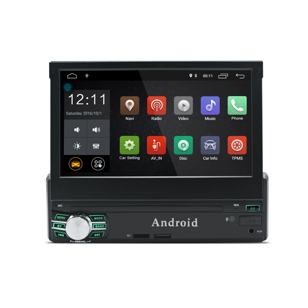RM CT0013R 7 дюймов 1080P dvd плеер Android 8 0 Bluetooth FM радио 1 Din автомобильный мультимедийный