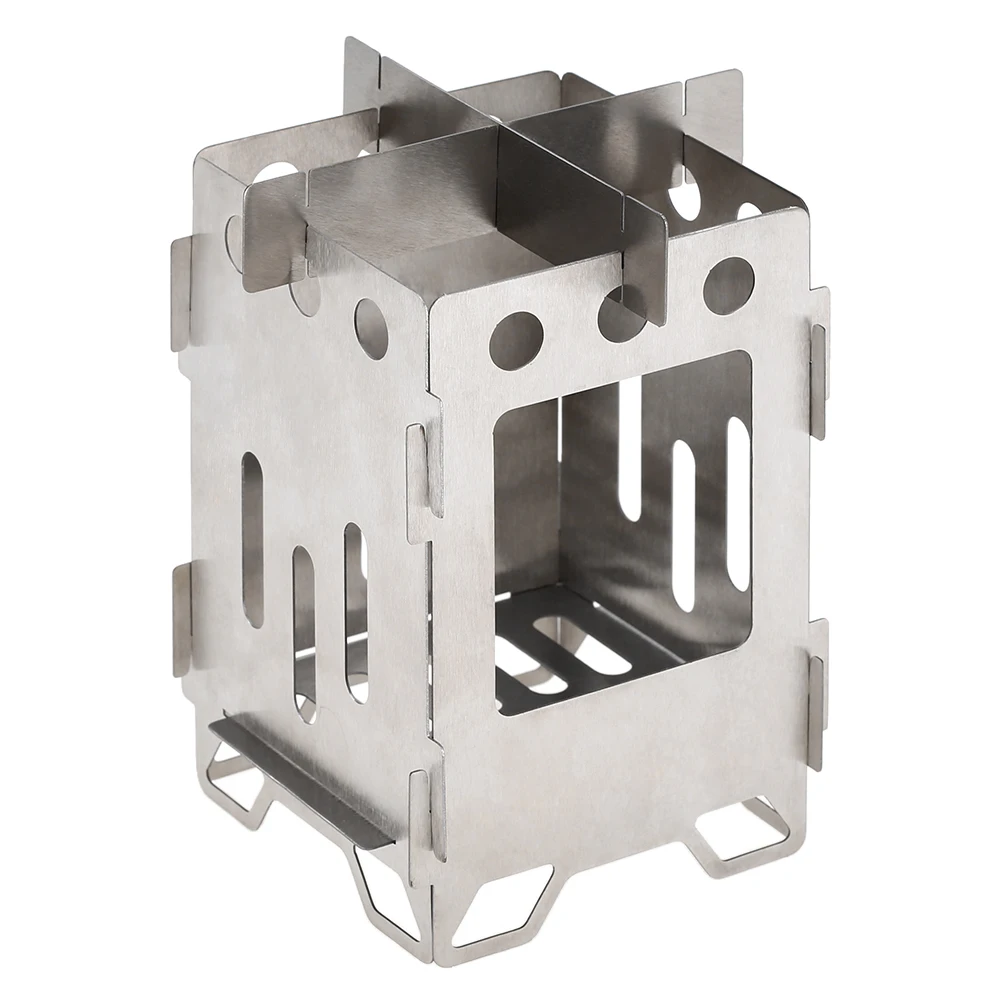 Титановая Складная Походная плита сверхлегкая уличная древесная горящая