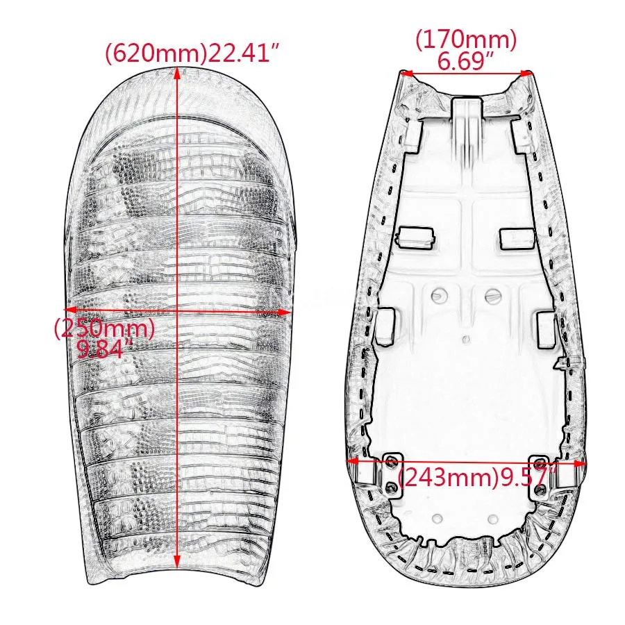 Универсальное мотоциклетное сиденье для Кафе Racer Flat Brat Hump седло Honda FOR Suzuki GN250 GN400