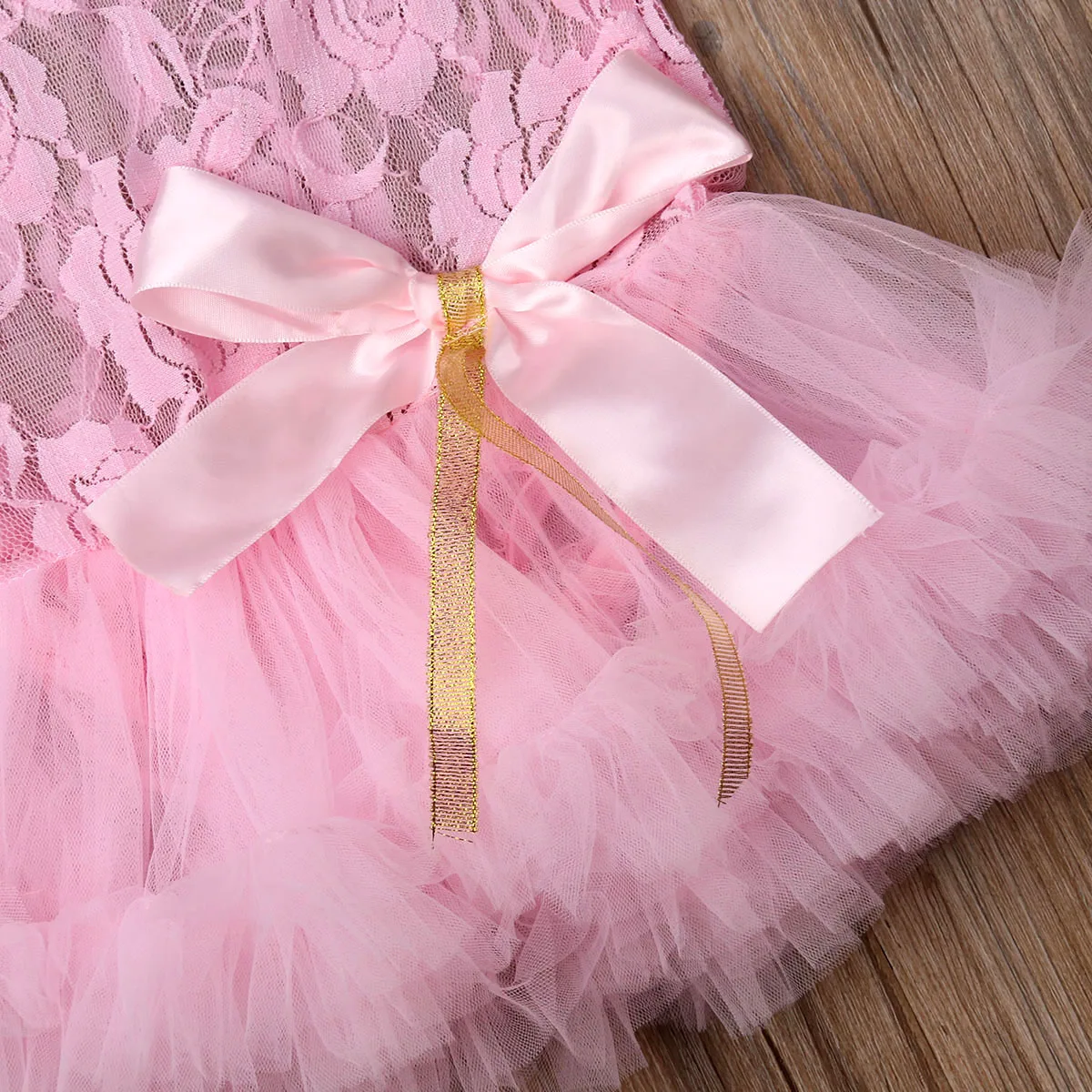 Emmababy/модное милое детское кружевное платье-комбинезон Розовый Милый фестиваль