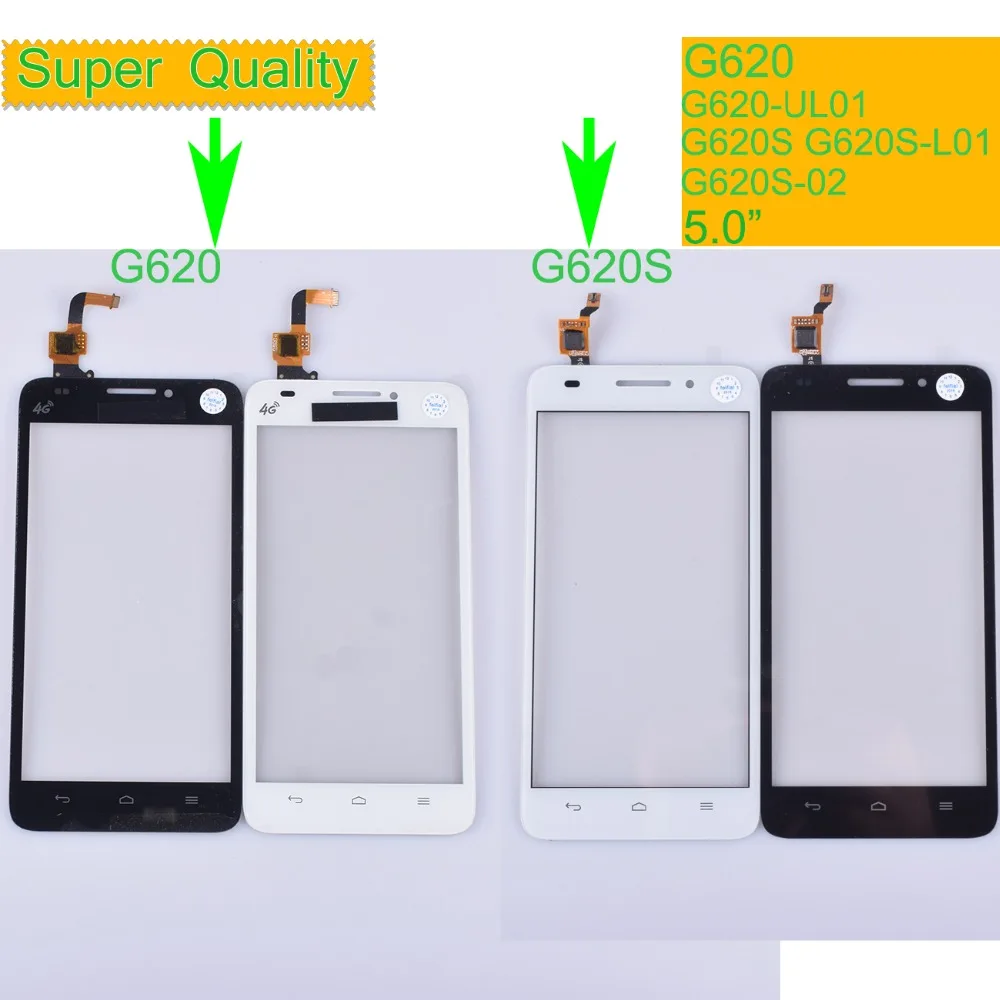 10 шт. для Huawei Ascend G620 UL01 сенсорный экран Сенсорная панель дигитайзер G620S L01 02