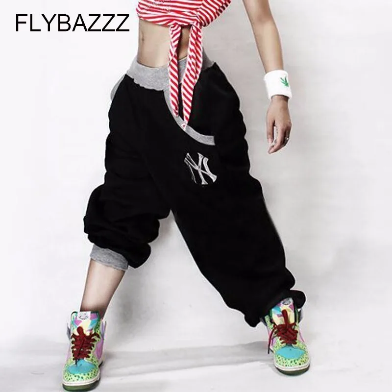 Женские брюки модные шаровары в стиле хип-хоп танцевальные костюмы женские джаз
