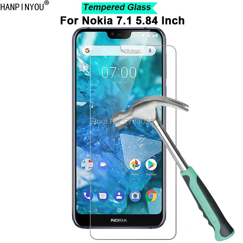 Для Nokia 7 1 5 84 &quotновая твердость 9H 2.5D ультра-тонкая закаленная Защитная стеклянная