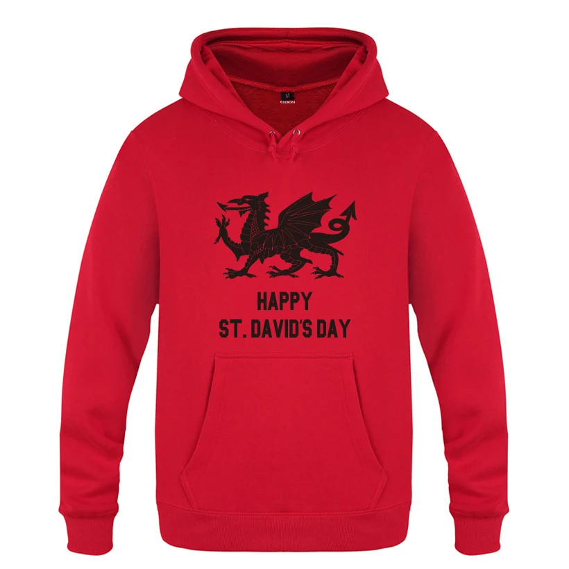 Happy St. David's Day Shirt-Saint David Новинка толстовки мужские 2018 пуловеры флисовые с