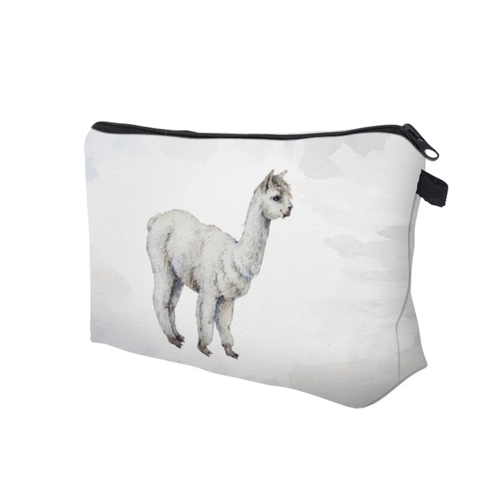 Deanfun водонепроницаемый яркий напечатанный Llama косметичка Милая Альпака Макияж