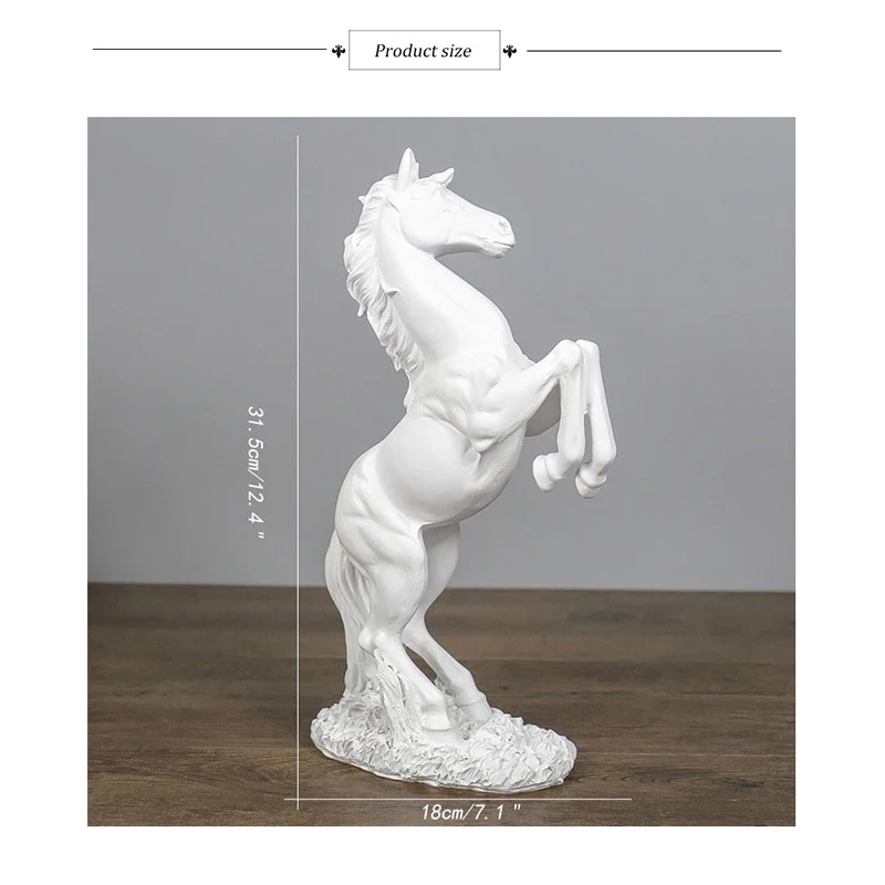 

2018 New Nostalgic Horse Statues Figurines Ornaments Horses Crafts Home Decoration Accessories Creative Business Wedding Gifts