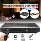 Портативный мультимедийный проигрыватель с USB, 110 В-240 В, DVD-плеер с несколькими функциями воспроизведения, DVD, CD, SVCD, VCD, Система домашнего кинотеатра с Romote