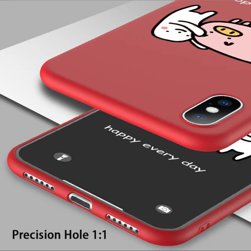 Lovebay простой личности милый 3D Свинья Нос мобильный телефон чехол для iPhone 6 S 7 8 Plus X 5