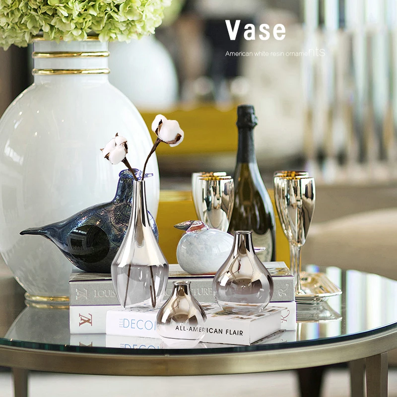 

Simple Creative Handcraft Glass Vase Desktop Bottle For Flower Plant Terrarium Hydroponic Container Wedding Home Decor