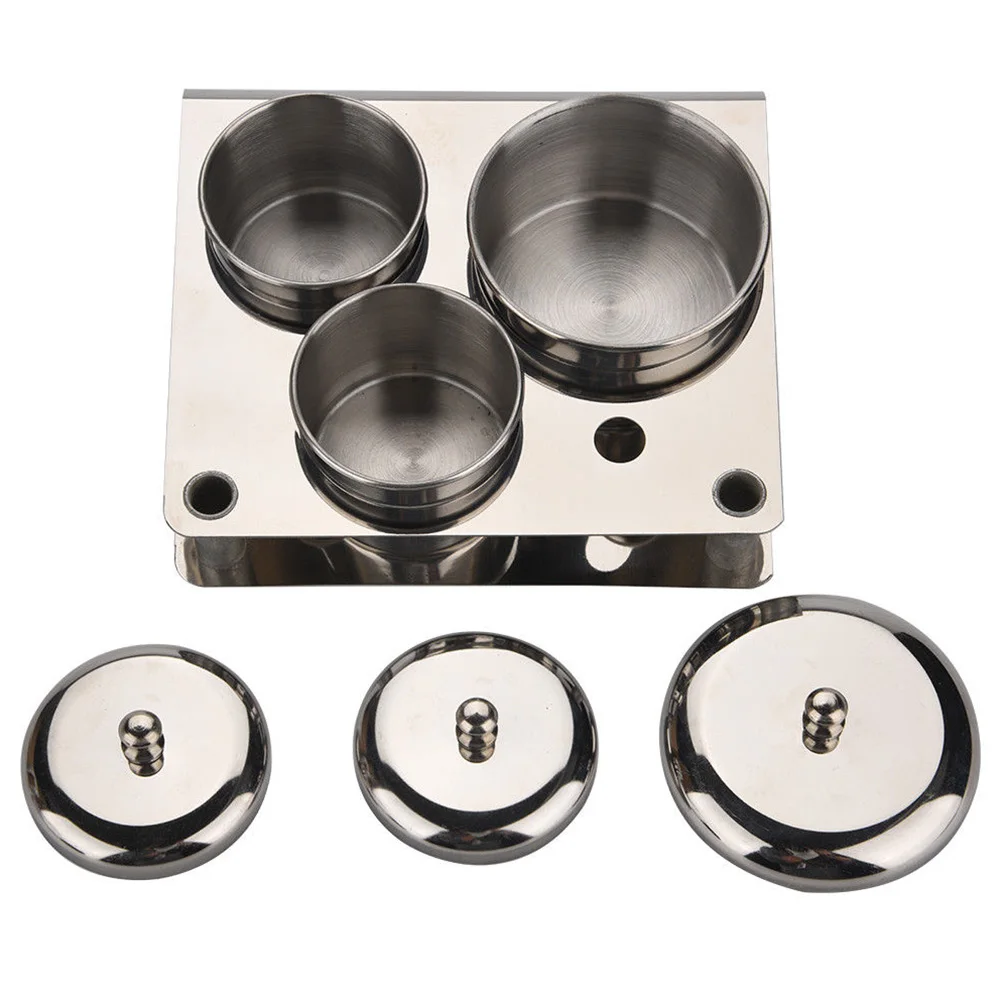 Антикоррозийные банки для жидкого порошка из нержавеющей стали 3 шт. Набор чашек