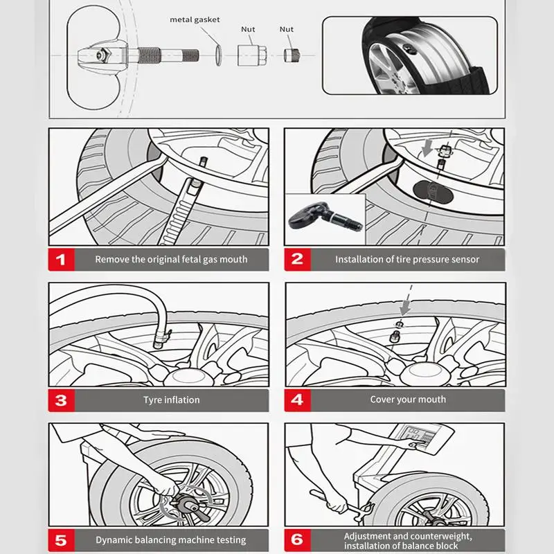 

TPMS Built-in External Sensors Solar Charging Automatic Poweron Adjustable Temperature Pressure Unit With 4 Sensors 2019