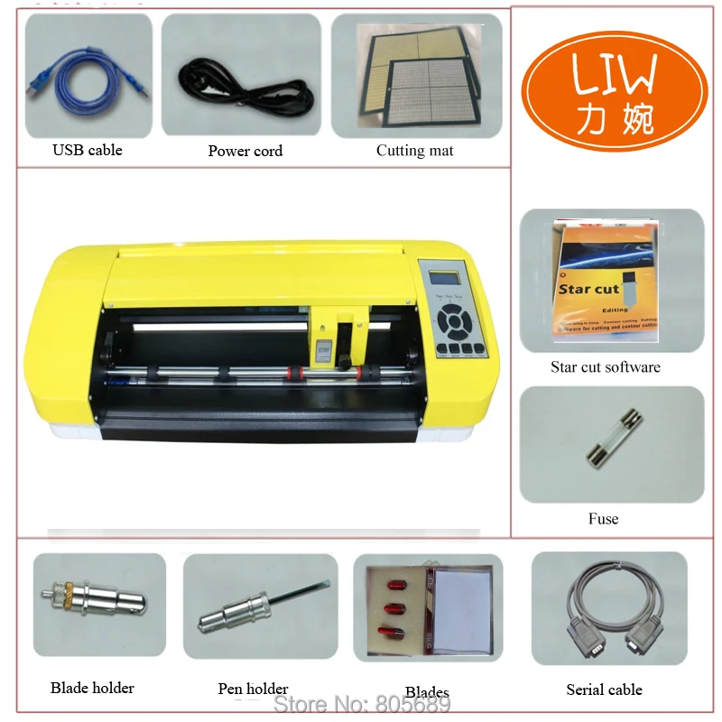 Hot sale A3 desktop gift cutting plotter small mini size cutter manufacture blue portable home office JK380 | Компьютеры и офис