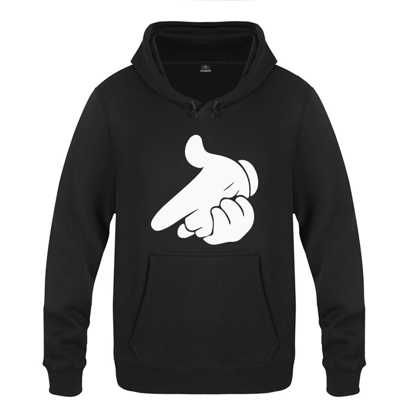 Руки Микки пистолет Swag мультфильм творческие толстовки мужские 2018 пуловер