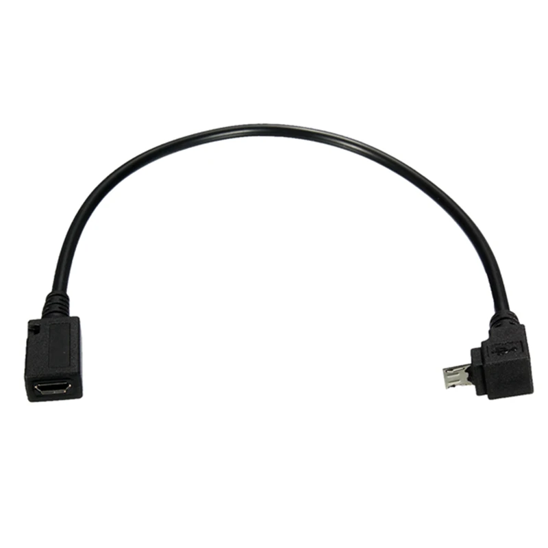 Micro USB 5 контактный адаптер с удлинителем на 90 градусов| |