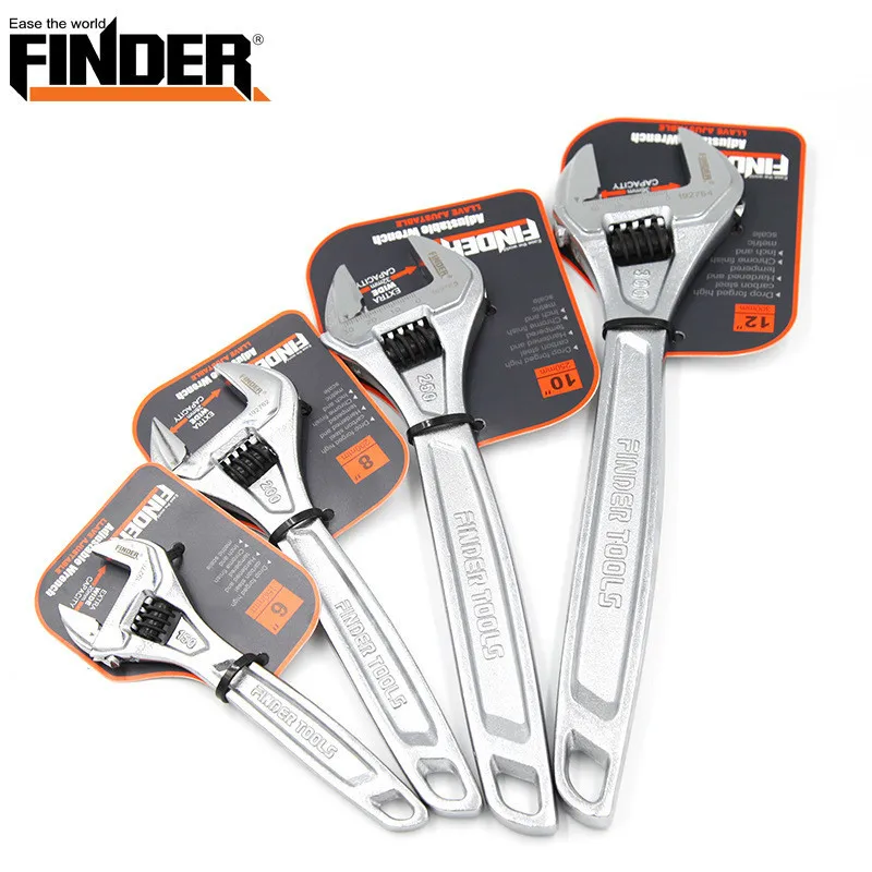 FINDER больше Функция универсальный гаечный ключ активности Wrench6/8/10/12/15 дюймов жив