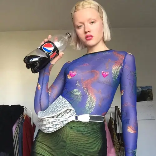 Женская прозрачная футболка с длинным рукавом и принтом дракона Прозрачная