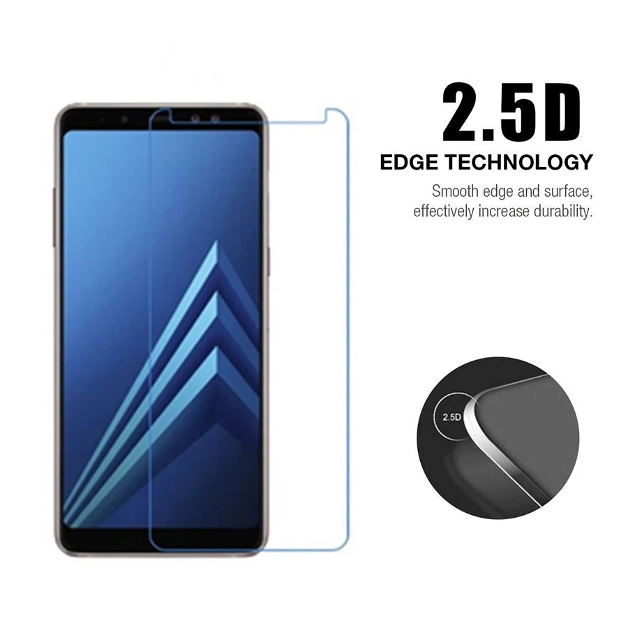 2.5D Защитная пленка для мобильного телефона Samsung Galaxy A8 2018 экрана Plus закаленное