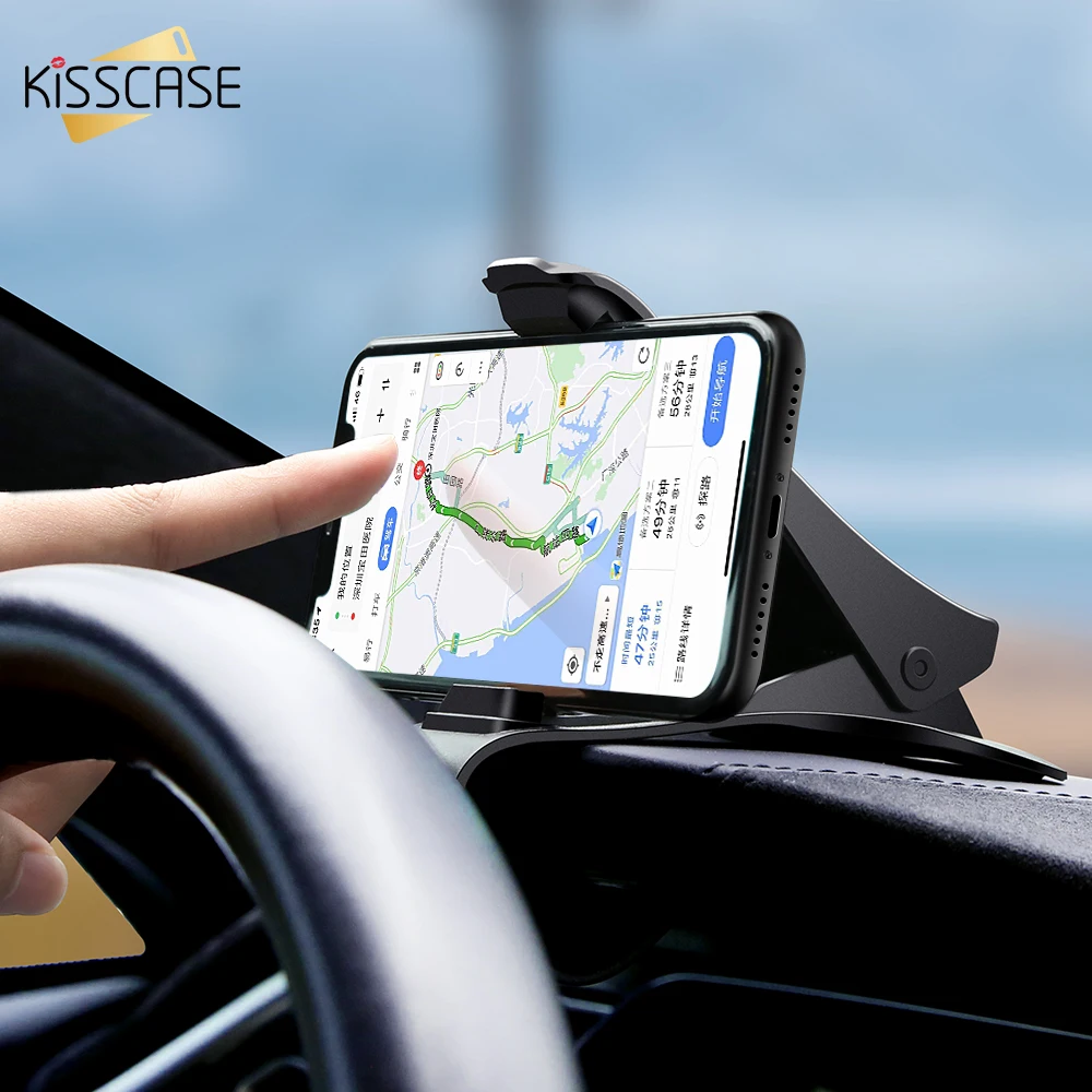 KISSCASE Dashboard Car Phone Holder For iPhone 7 XS Max XR X Adjustable Clip Mount Samsung Galaxy S10 Plus S10E | Мобильные телефоны