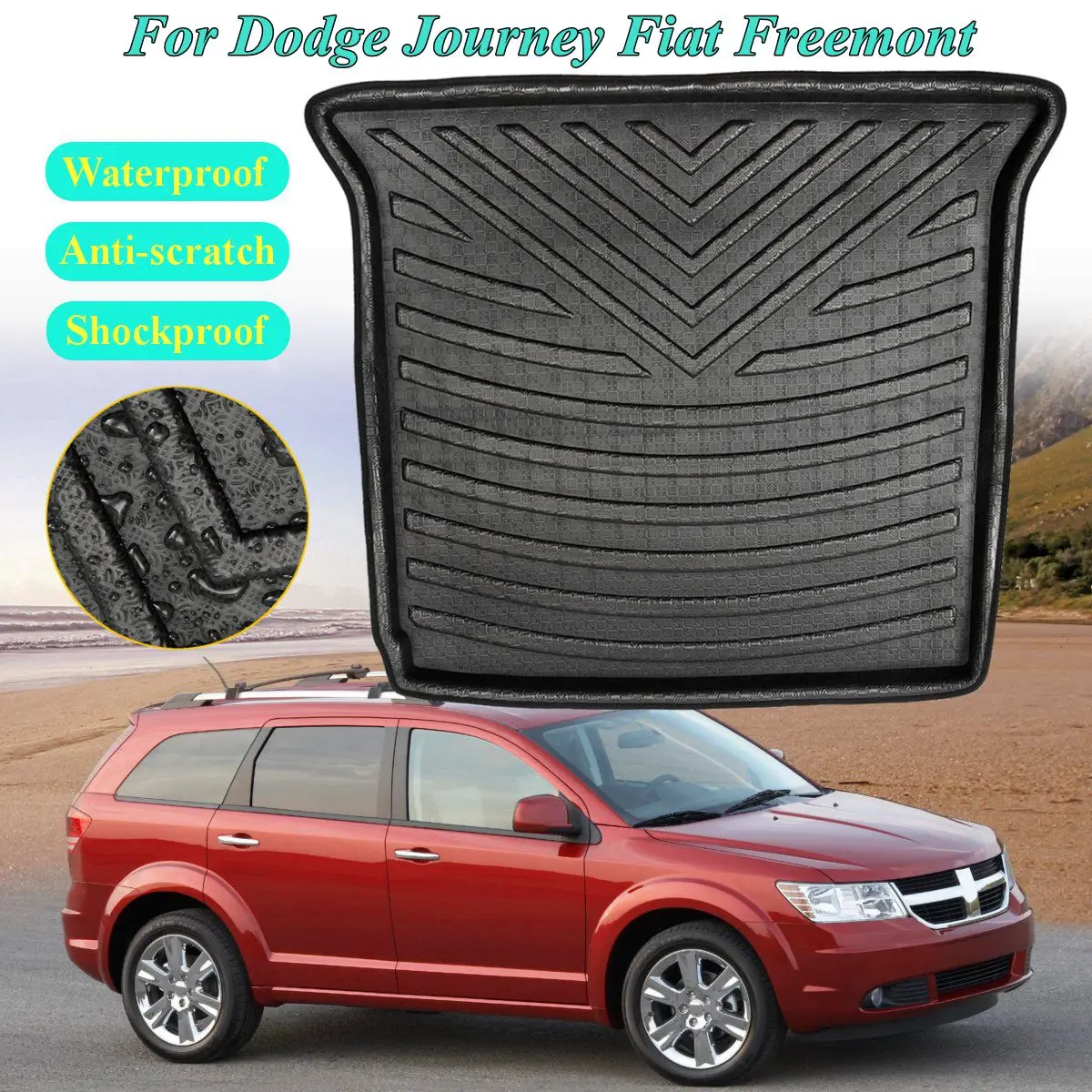 2 стиля Задняя подкладка для багажника Dodge Journey моделей сидений Fiat Freemont 2009 2010 11 2018 5