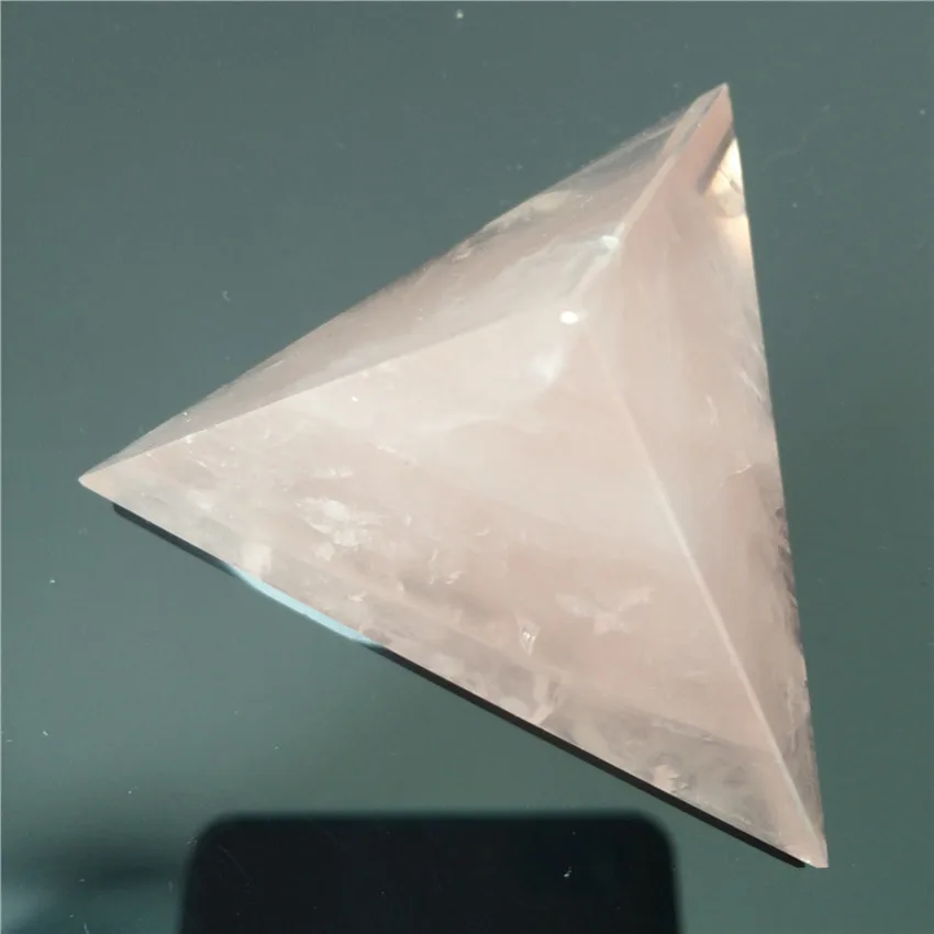 

Rose Crystal Tetrahedron Pyramid Stone Stones Crystals Pyramide Wicca Cristal Islande Pierre Naturelle Cristaux Healing Home