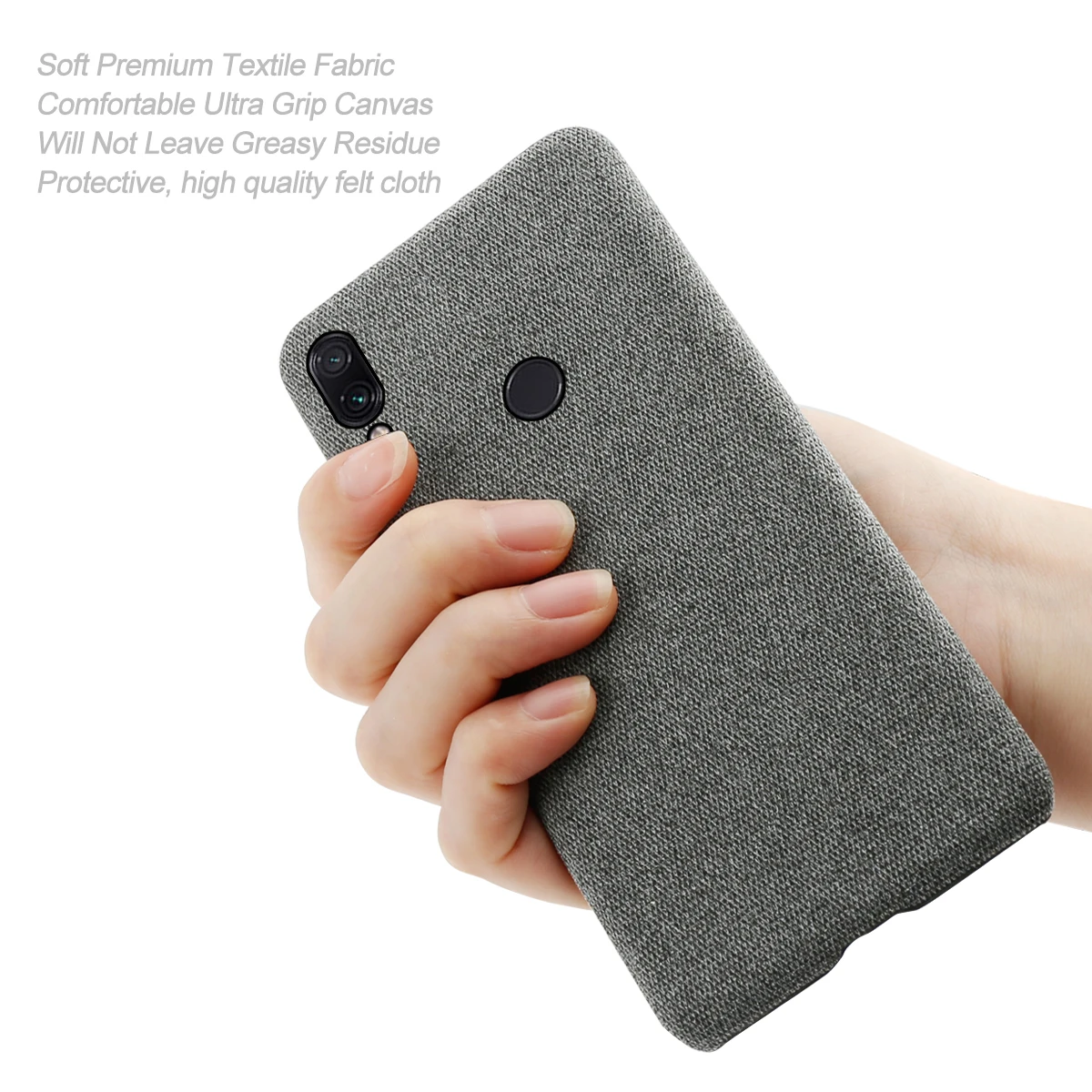 Чехол для Xiaomi Redmi Note 7 Pro Тонкий ретро тканевый чехол из ткани с защитой от царапин