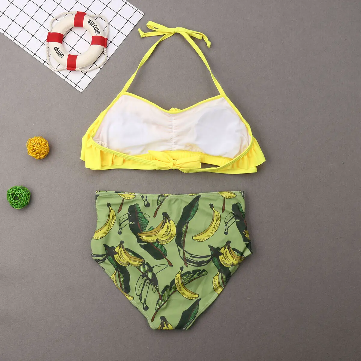 Летний купальный костюм бикини одинаковый купальник для семьи мамы дочки папы