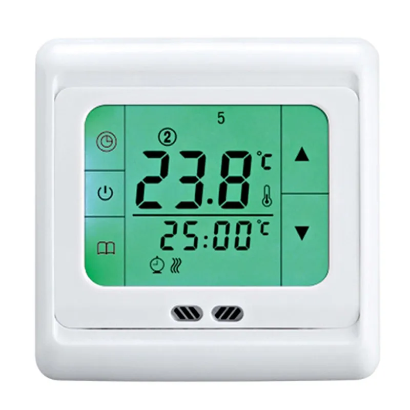 

Сенсорный экран бытовой комнатный термостат Терморегулятор 220В система подогрева пола температурный контроллер