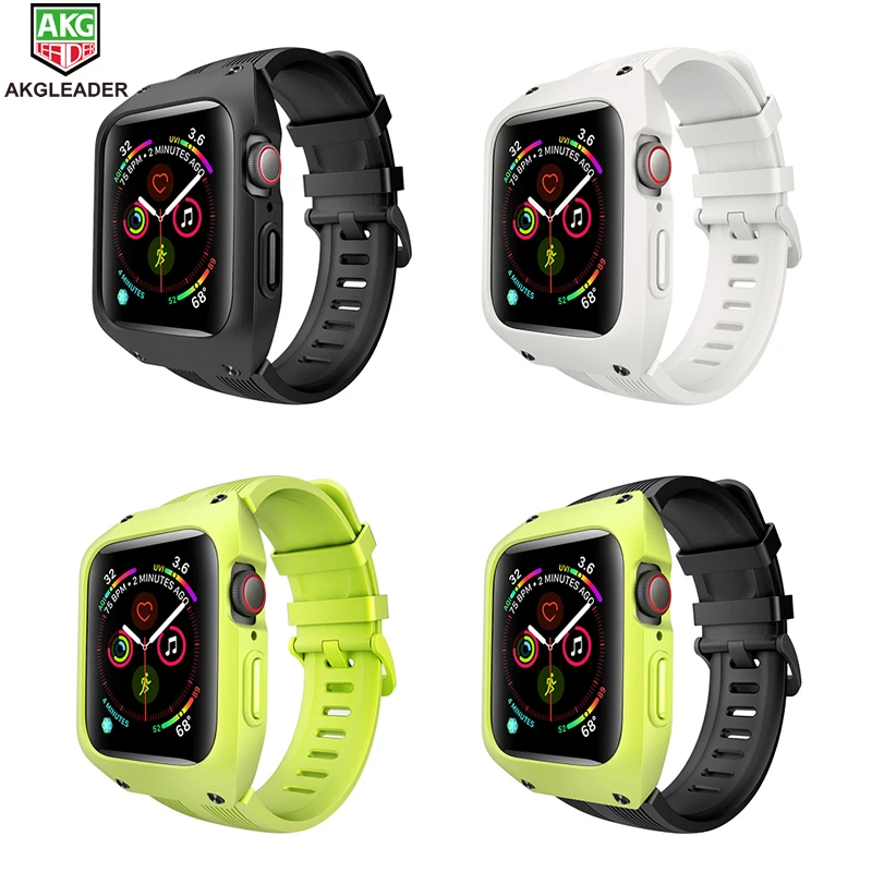 Противоударный чехол для Apple Watch Series 4 ремешок iWatch 40/44 мм Correa прочный защитный из