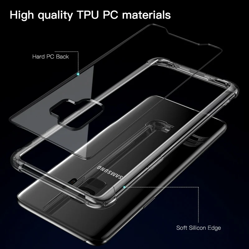 Защита подушка безопасности чехол для телефона Samsung Galaxy S9 S8 Plus S7 Edge Note 8 9