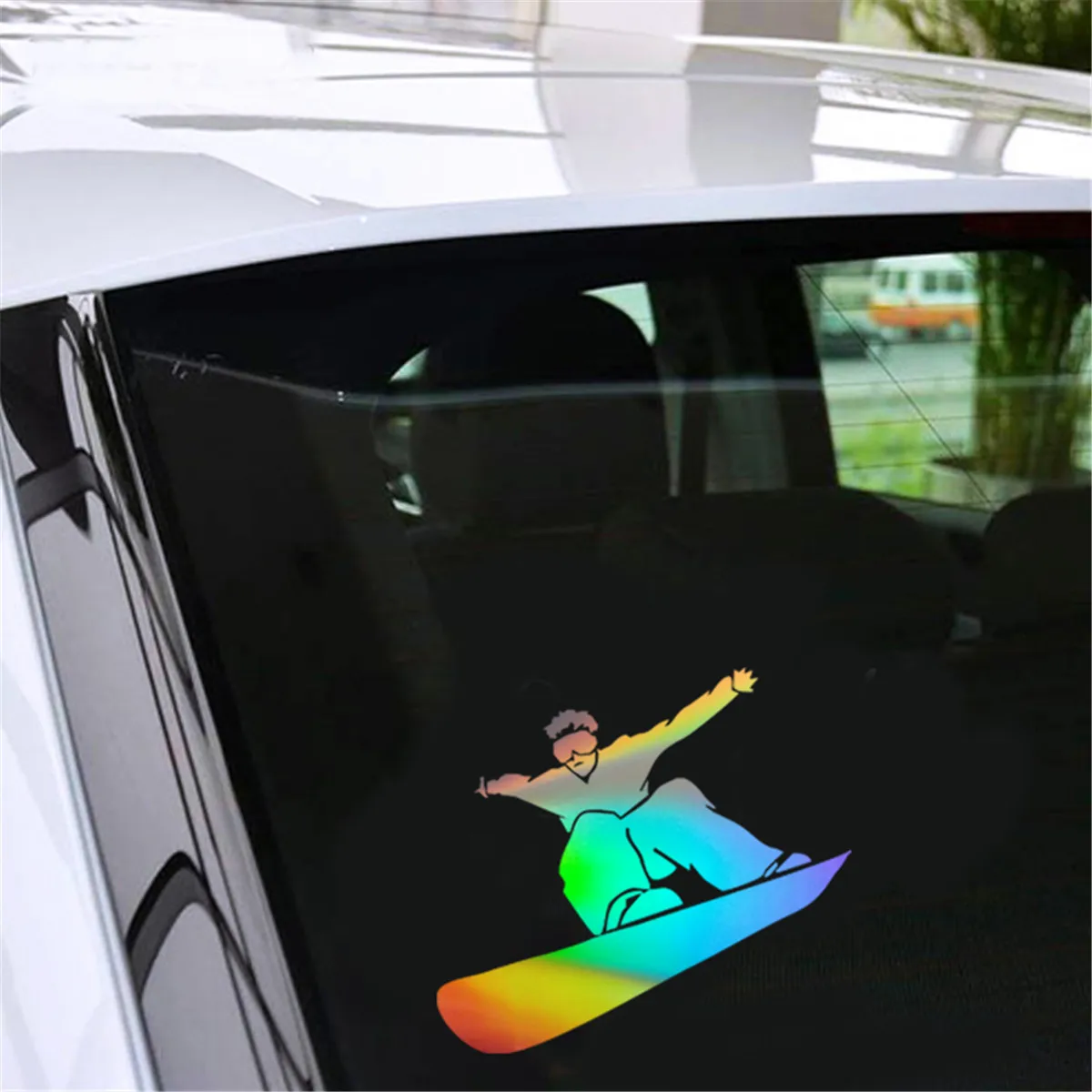 Skiing Jump Snowboarder Car Sticker Window Door Auto Truck Laptop Vinyl Decal | Автомобили и мотоциклы