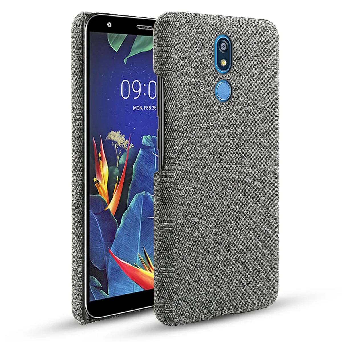 for LG K40 Case Ultra Thin Slim Hard PC Felt Woven Design Fabric Cloth Shockproof Fundas G8 Mobile Phone Shell | Мобильные телефоны