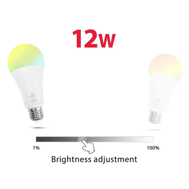 Новый 12 Вт RGB + лампочка CCT AC100 240V охранных Zigbee версия Smart Connection|Лампы накаливания| |