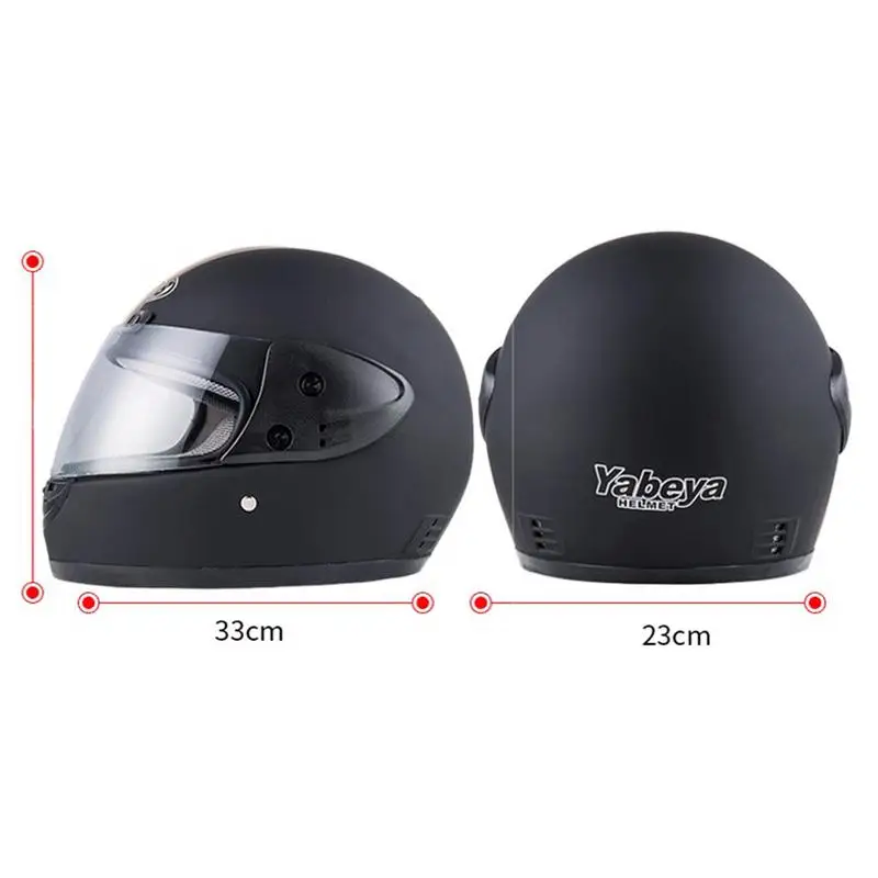 

Free Size Motorcycle Vehicle Helmet Unisex Anti-Fog Full-Cover Electric Vehicle Helmet With Transparent Anti-fog Lens