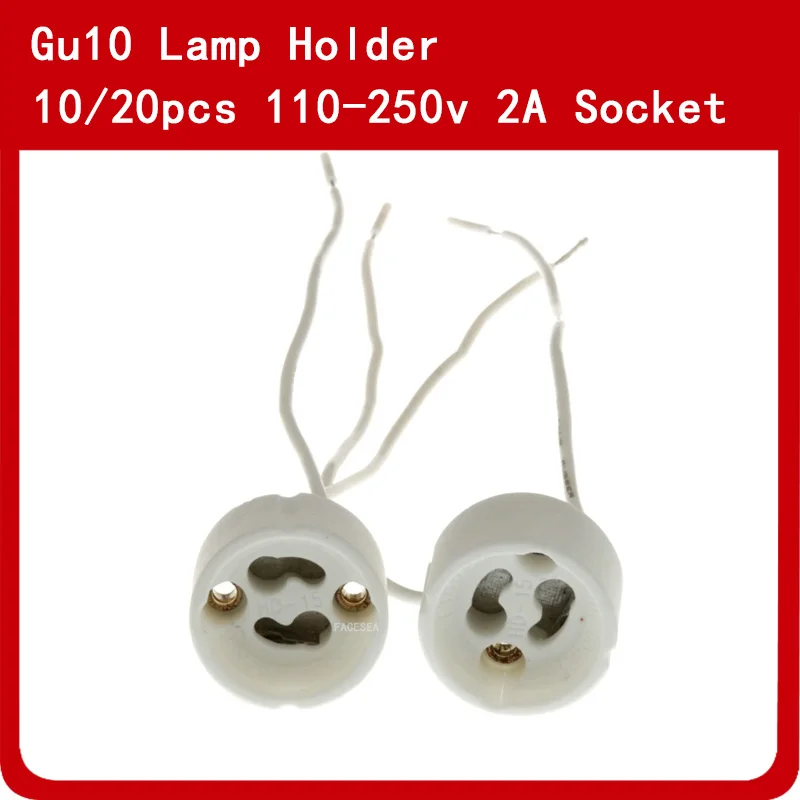 10 шт. 20 патроны для галогенных ламп GU10|socket lamp holder|lamp holdersocket |
