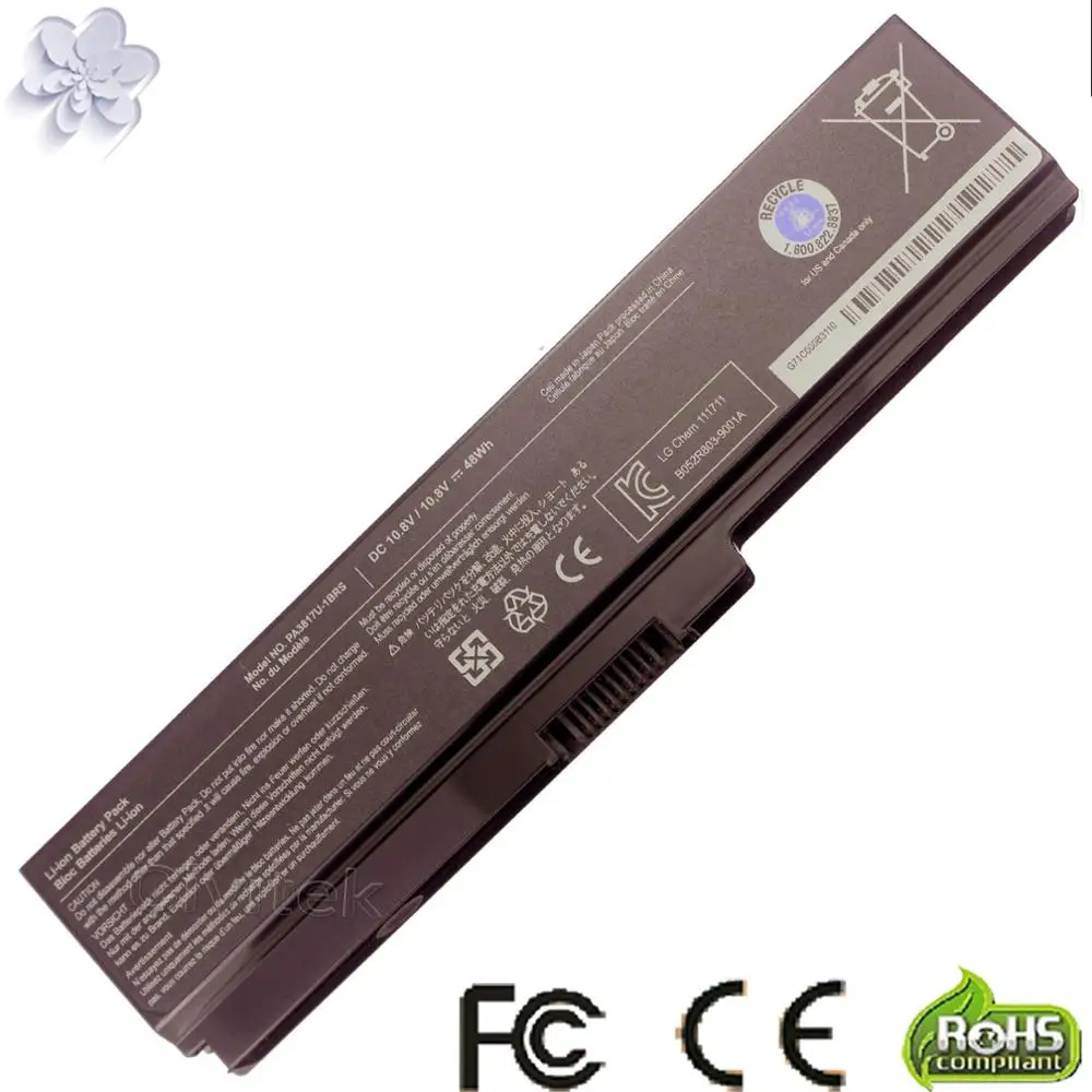 Аккумулятор для ноутбука TOSHIBA Satellite L645 L655 L700 L730 L735 L740 L745 L750 L755 PA3817 PA3817U 1BRS 3817|laptop battery