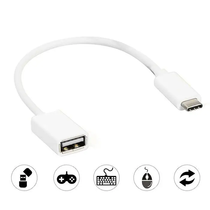 Кабель для передачи данных от Type C до USB2.0 УДЛИНИТЕЛЬ MacBook адаптер 16 см/6 3 дюйма в
