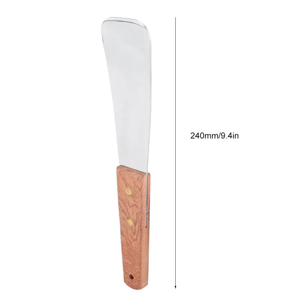 Лопата для мороженого из нержавеющей стали с деревянной ручкой десертная лопата