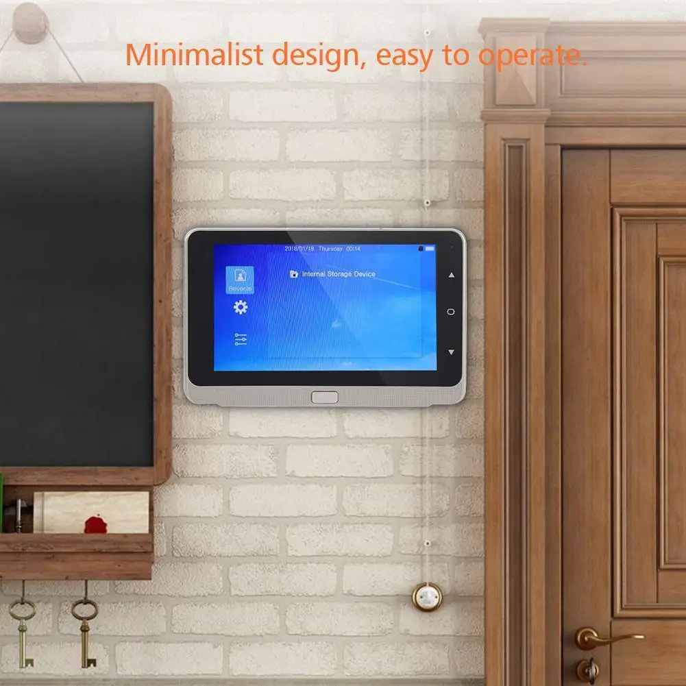 MOOL 5 0 дюймов oled дисплей цветной экран дверной звонок зритель цифровой глазок