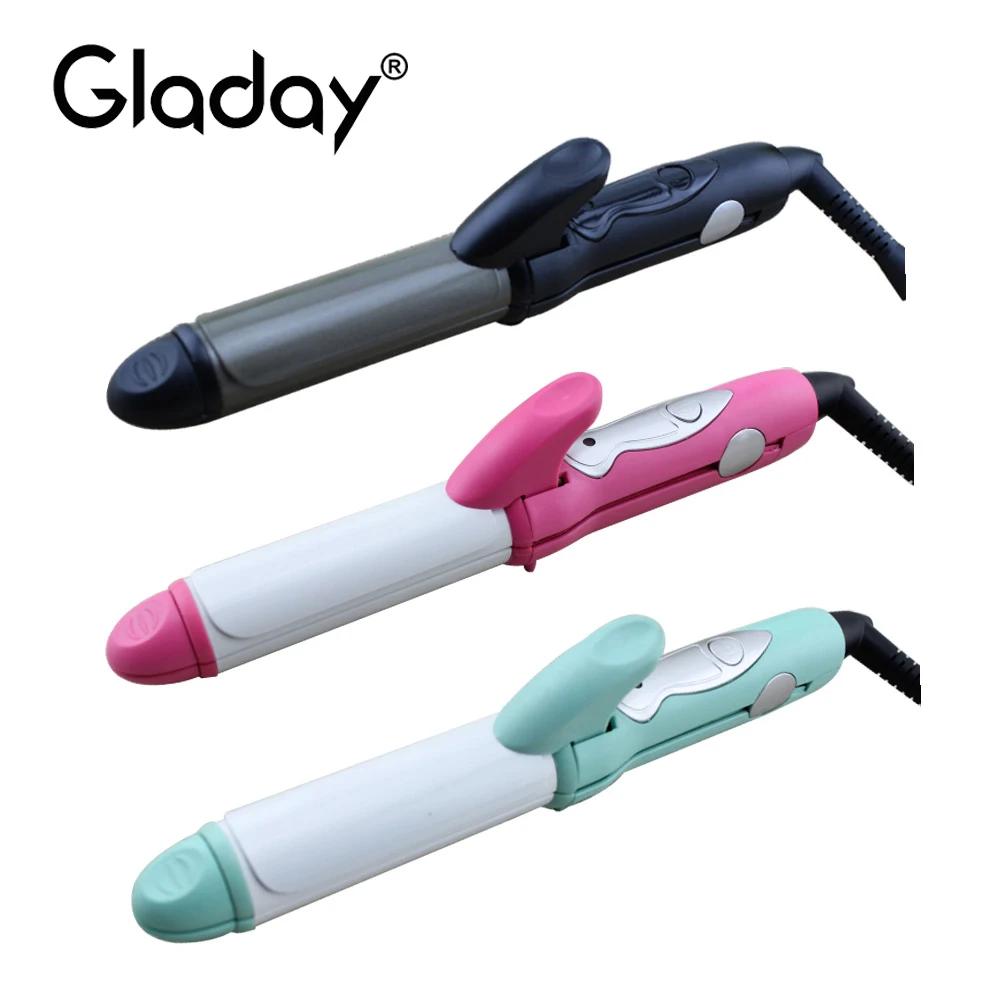 Gladay 2 в 1 Мини портативные электрические бигуди для волос прямые волосы