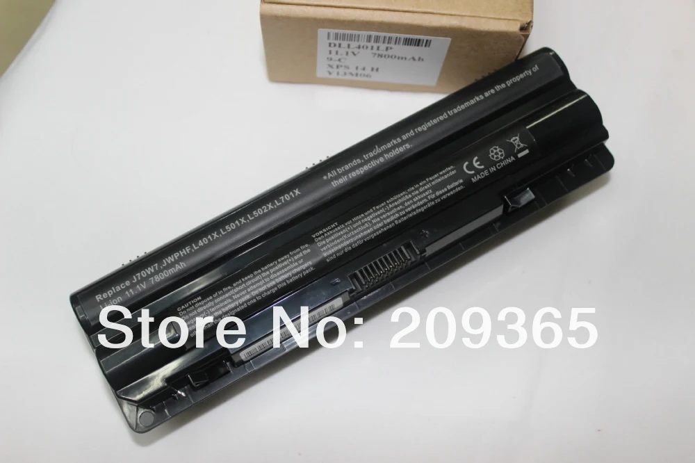 Аккумулятор для ноутбука DELL R795X 7800 мАч XPS 14 15 17 L401X L702X L502X J70W7JWPHF | Компьютеры и офис