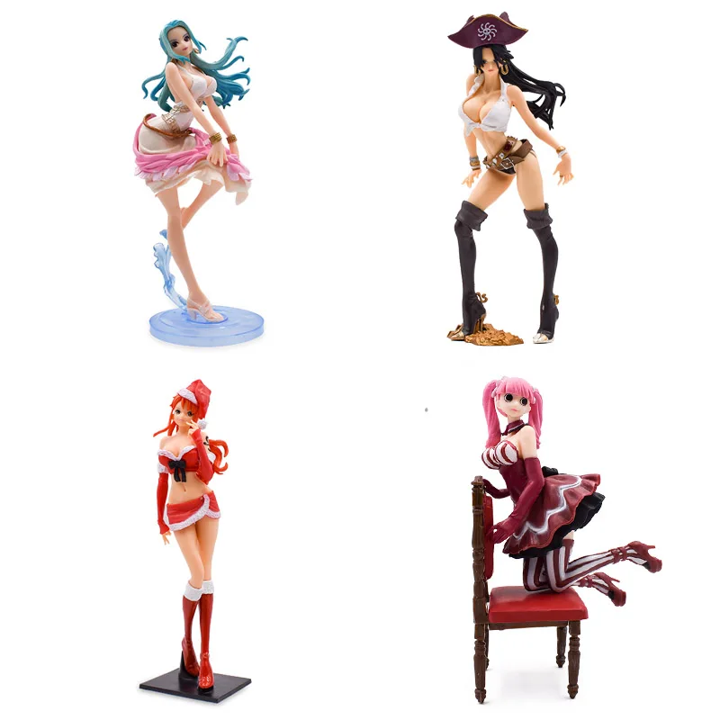 4 стиля Аниме One Piece Nami Boa Hancock Nefeltari Vivi Perona ПВХ экшн фигурка кукла Коллекционная