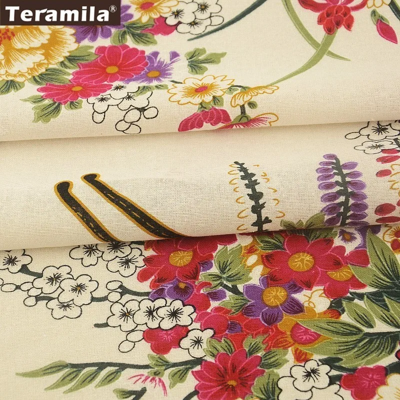 Teramila100 % льняная ткань для штор бежевый Tecidos швейный материал основная DIY Текстиль