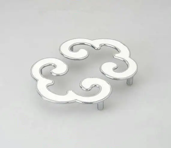 3 78 дюйма серебристо белая фоторучка ручки для кухни ручка шкафа тянущаяся