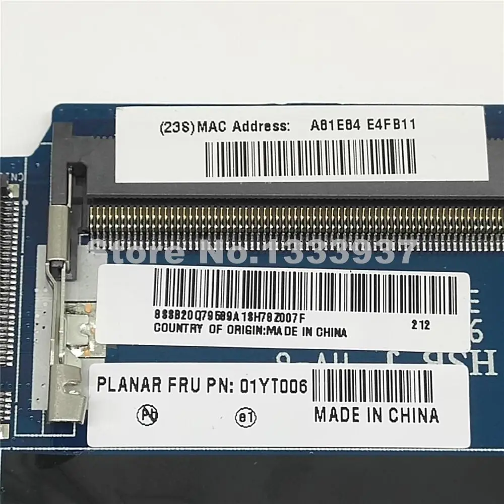 Материнская плата FRU 01YT006 для ноутбука lenovo thinkpad 11e Yoga LI8K материнская SR2ZW I3-7100U DALI8KMB8D0