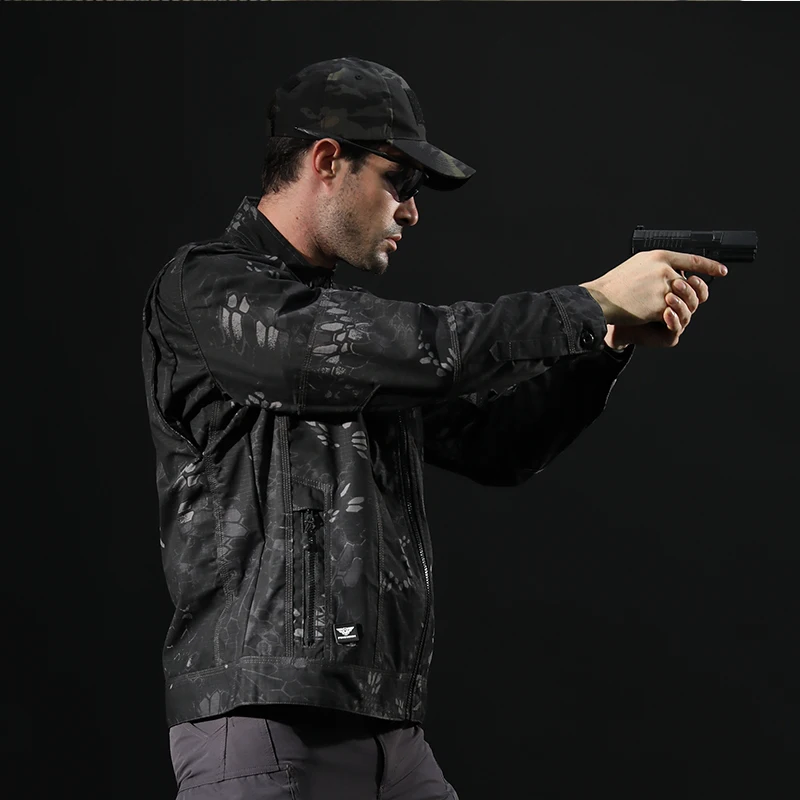 Мужская водонепроницаемая флисовая куртка с защитой от катышков армейская