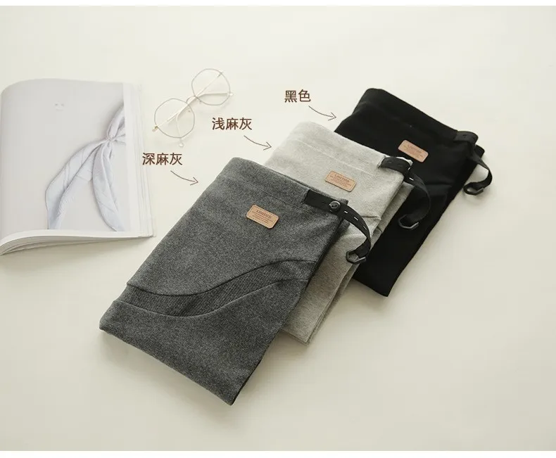 Autumn Winter Pregnant Women Leggings Soft Adjustable Cotton Maternity Slim Pants High Elasticity Trousers | Мать и ребенок
