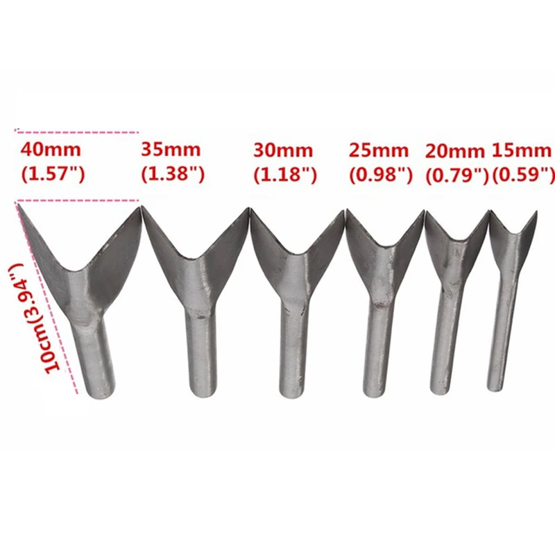 6Pcs/Lot Steel Leather Half-Round Strap Belt Walllet End Cutter Punch Work Tool | Leathercraft Sets
